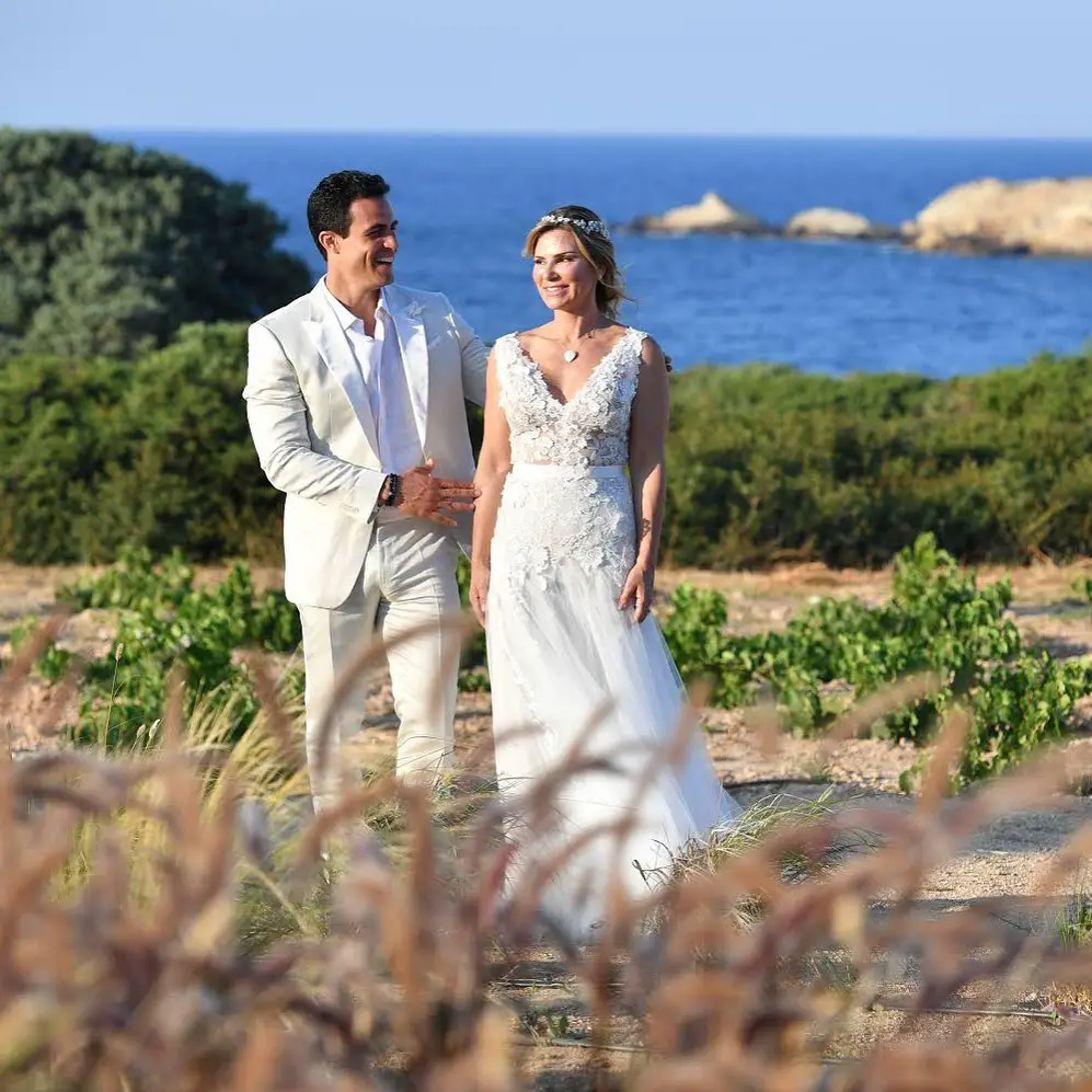 Cynthia Scurtis' Wedding Photo with her Current Husband Angel Nicolas in 2020