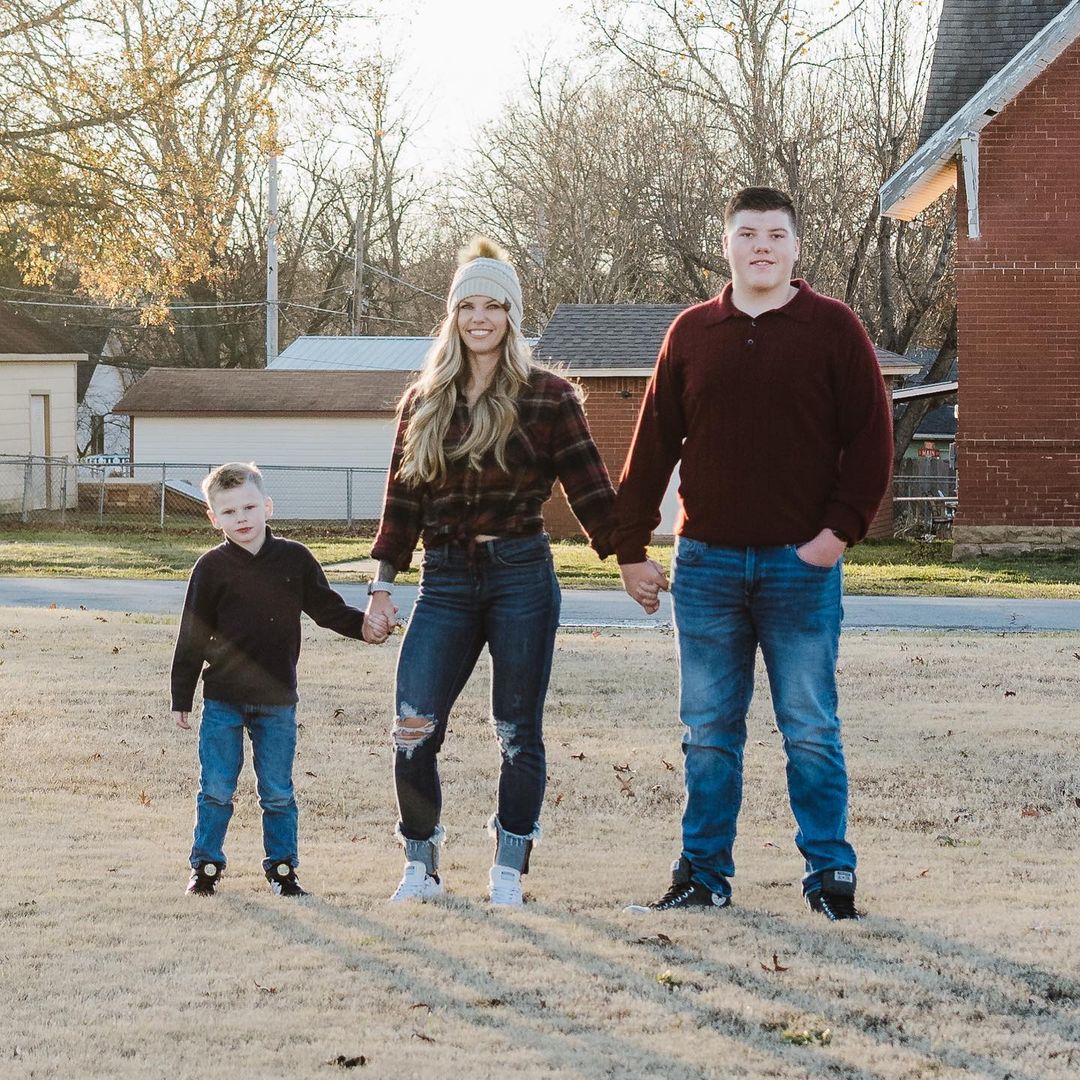 Kayla Morton with her children from Husband Hamilton